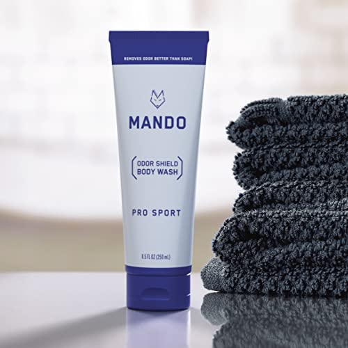 Препарат за измиване на тялото Мандо Odor Shield - 24-часов контрол на миризмата - Премахва миризмата е по-добре, отколкото на сапун