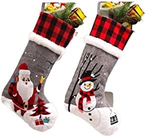 Коледен Отглеждане KAIWU, Коледни Чорапи, Окачени чорапи с Коледен герой за Семейството, Украса за Коледните празници, Празничен