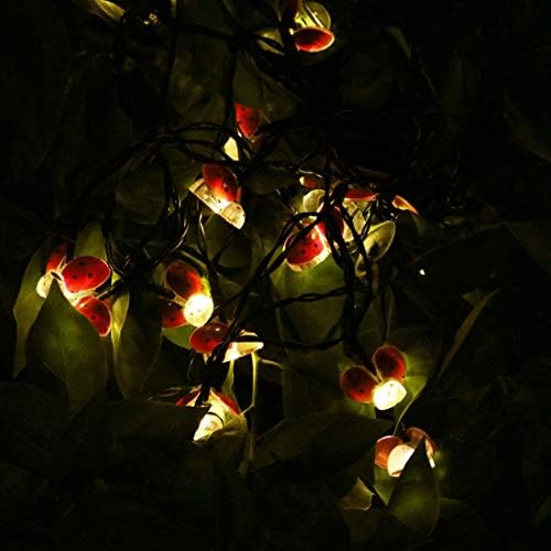 Ladybugs, Страхотна Гирлянди, 20 Червени светодиоди, 6,6 Фута Медни проводници, Задвижвани От батерия, най-Добрите Декоративни осветителни