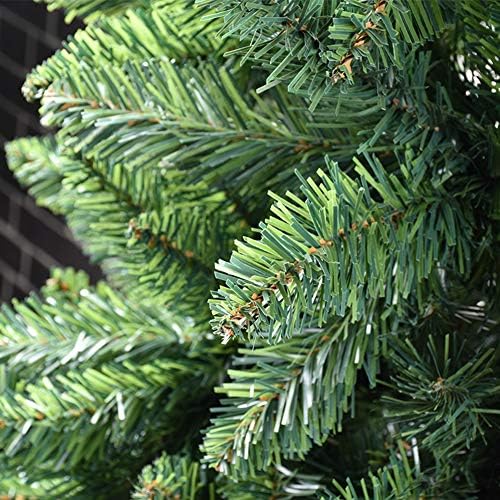 XFXDBT 6.8 FT Изкуствена Елха Молив Изкуствена Коледна Елха, Пожароустойчива Тънка Коледна Бор със Сгъваема Метална Стойка Празнична Декорация Дърво