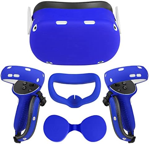 Комплект аксесоари Relohas Oculus Quest 2, калъф за сензорния контролер, защитен калъф за предния панел Силиконов калъф за лице