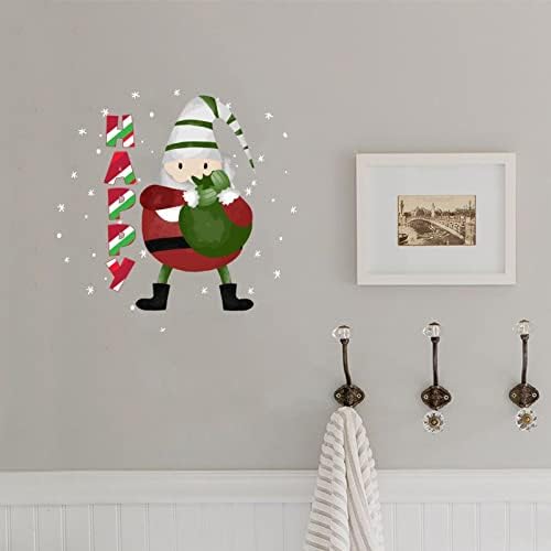 Коледни Стикери за стени с Джуджетата, Коледни Стикери За Стена, Стикер от PVC, Стикер на прозореца с Джуджетата, Стикер на стената