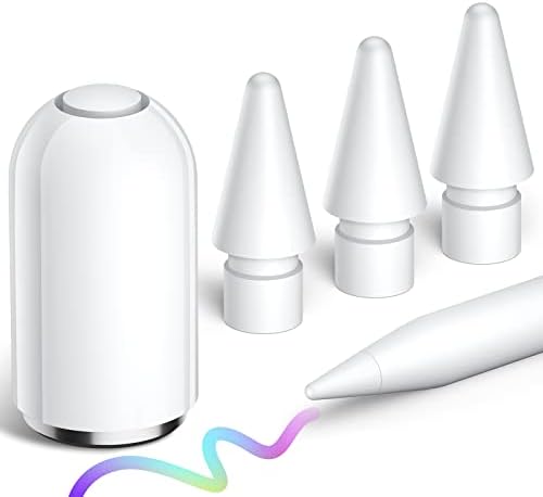iMangoo за Apple, Сменяеми магнитни капачка за моливи, 1 опаковка за 1-во поколение и накрайници за моливи 3 опаковки за рисуване,