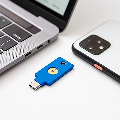 Ключ за защита Yubico ШАРО C NFC - две-фактор удостоверяване USB ключ за защита NFC, работи с поддържаните мобилни устройства с NFC – Сертифицирани ШАРО U2F и FIDO2 - Повече, откол?