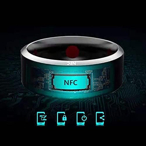 Многофункционални интелигентни пръстен HEPVET с NFC, Мултифункционален Пръстен, Носимое смарт-пръстен за отключване, автоматично набиране, Идеален подарък за баща и ч?