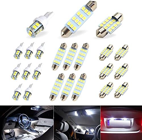 комбиниран Комплект led автомобилни лампи neynavy 20 опаковани, Комплект led куполни лампи T10 31 мм 42 мм, Универсална Автоматична