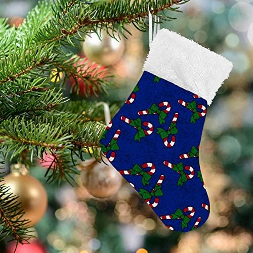 Коледни Чорапи ALAZA, Коледен Класически Коледен Тръстика, Персонални Малки Чулочные Украса за Семейни празници, Определени декор
