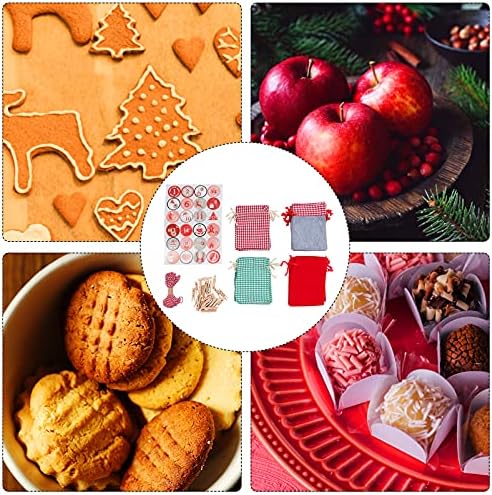 jojofuny 1 Комплект Въженият Скоба за Бонбони Подарък-Коледни Торбички Стая за съхранение на Партита Конопляные чанти Чанта за Подаръци
