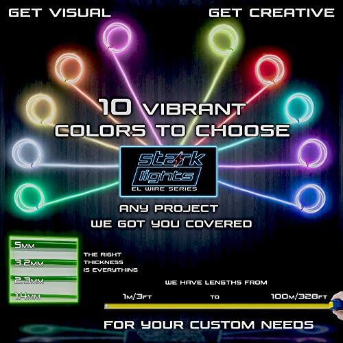 1 Опаковка от 10 м./32,8 ft Тюркоаз неон led лампа Glow EL Wire-Дебелина 5 мм-Захранва от USB порта на 12 - Венец от неонови тел за проекта Направи си сам, аксесоари за костюми, Cosplay