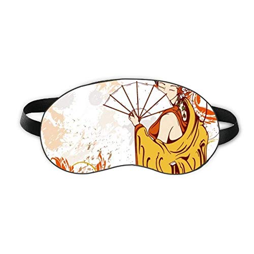 Японската въздушна възглавница за сън с Листа, украсени с ръчно, Нощен Превръзка На Очите, Калъф-Козирка